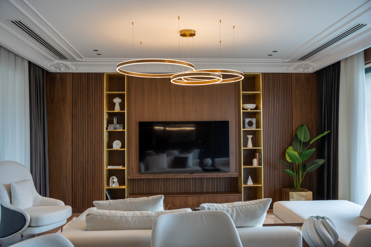 services-02 Sophisticated living room featuring contemporary furniture and unique lighting for a luxurious feel.